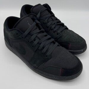 Nike Air Jordan 1 Low SE Crafted Mens 8.5 EUC Dark Smoke Grey Varsity Red no box